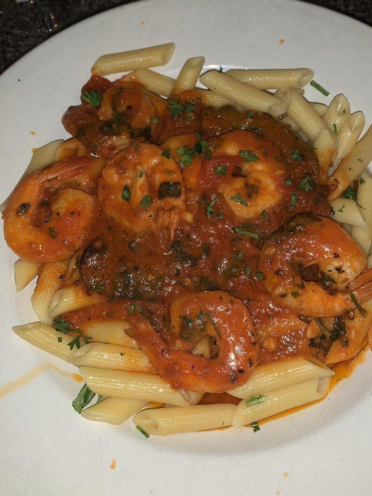 Shrimp Fra Diavlo · Large shrimp in a spicy marinara sauce.