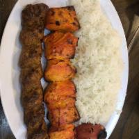 Chicken Breast Kabob · Marinated chicken breast (white meat) seasoned and grilled to perfection includes basmati ri...
