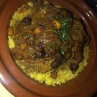 Tajine Fes with Chicken · Chicken marinated in chef's blend of Moroccan spices, slow simmered in delicately flavored b...