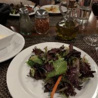 Avanzare Salad · Brussels sprouts, escarole, apples, currants, pine nuts, bacon, pecorino cheese, citrus oil....