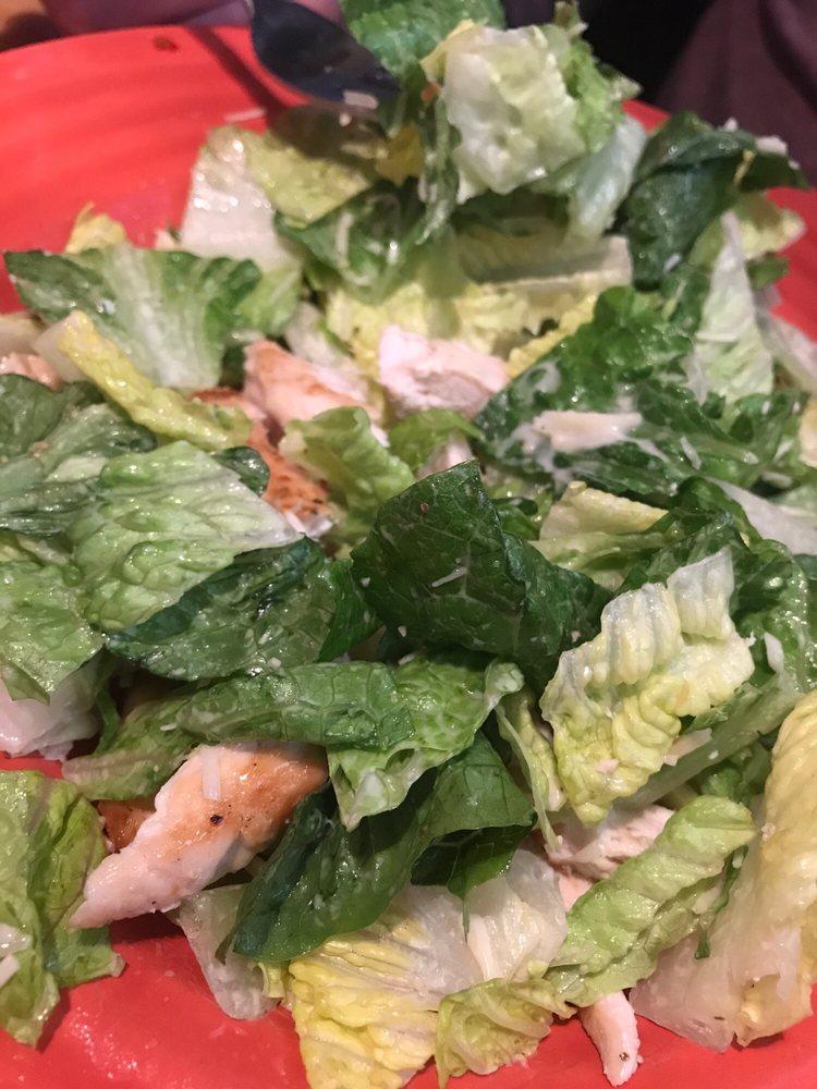 Blackened Salmon Caesar Salad · 
