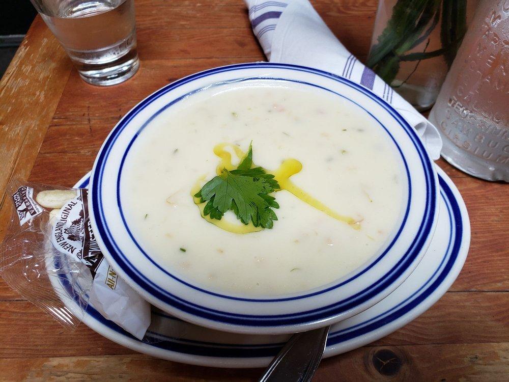 New England Clam Chowder · Clams, Celery, Onion, Parsley, Olive Oil