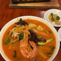 Jjambbong Spicy Seafood Soup · 