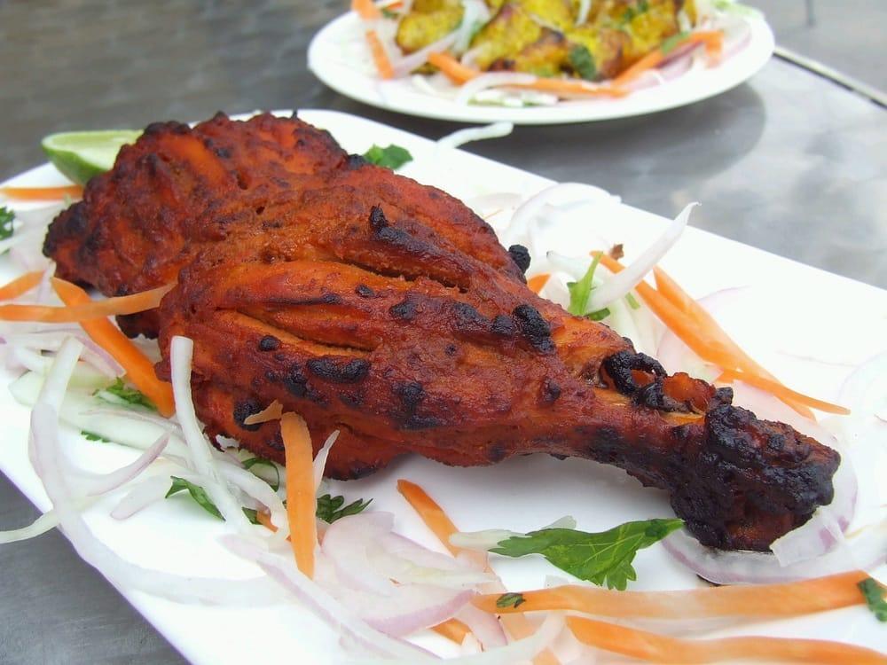 Tandoori Chicken · The king of kebabs the best way to barbecue chicken. Served with basmati rice.