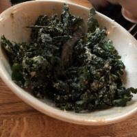 All Kale Caesar · Croutons, Radish, Grana Padano, House Caesar 
