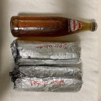 Regular Burrito · Choice of meat,  rice, and beans, chips, pico de gallo and
salsa.