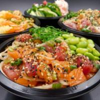 Tofu Poke Bowl · Regular comes with 3 scoops, large comes with 5 scoops.