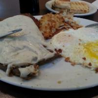 County Fried Steak and Eggs · 