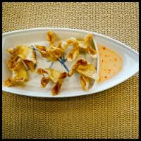 Crab Rangoon · 6 pieces. Cream cheese mixed with imitation crab meat wrapped in wonton skin. Fried crispy. ...