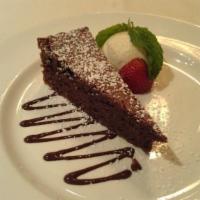 Chocolate Almond Cake · 