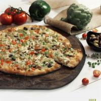 Greek Pizza · Olive oil, beef, tomatoes, feta, bell peppers, onions, black and green olives and artichokes...