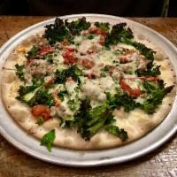 Kale and Fennel Sausage Pizza · 