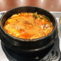 Spicy Tofu Seafood Soup · 