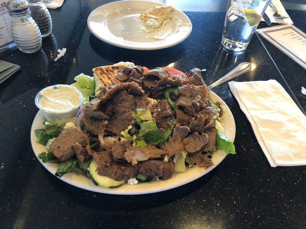 Gyro Salad · Served with Greek salad.