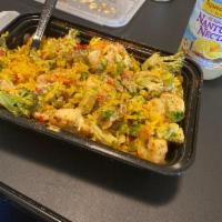 Grilled Shrimp Platter · Our shrimp platter features grilled jumbo shrimp, fresh cut broccoli, red peppers, green pep...
