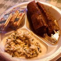 Mississippi Delta Homemade Hot Tamales · With crackers and slaw.