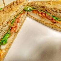 Chipotle Chicken · Lettuce, tomato, chipotle mayo and cheese on ciabatta. Served with skinny fries.