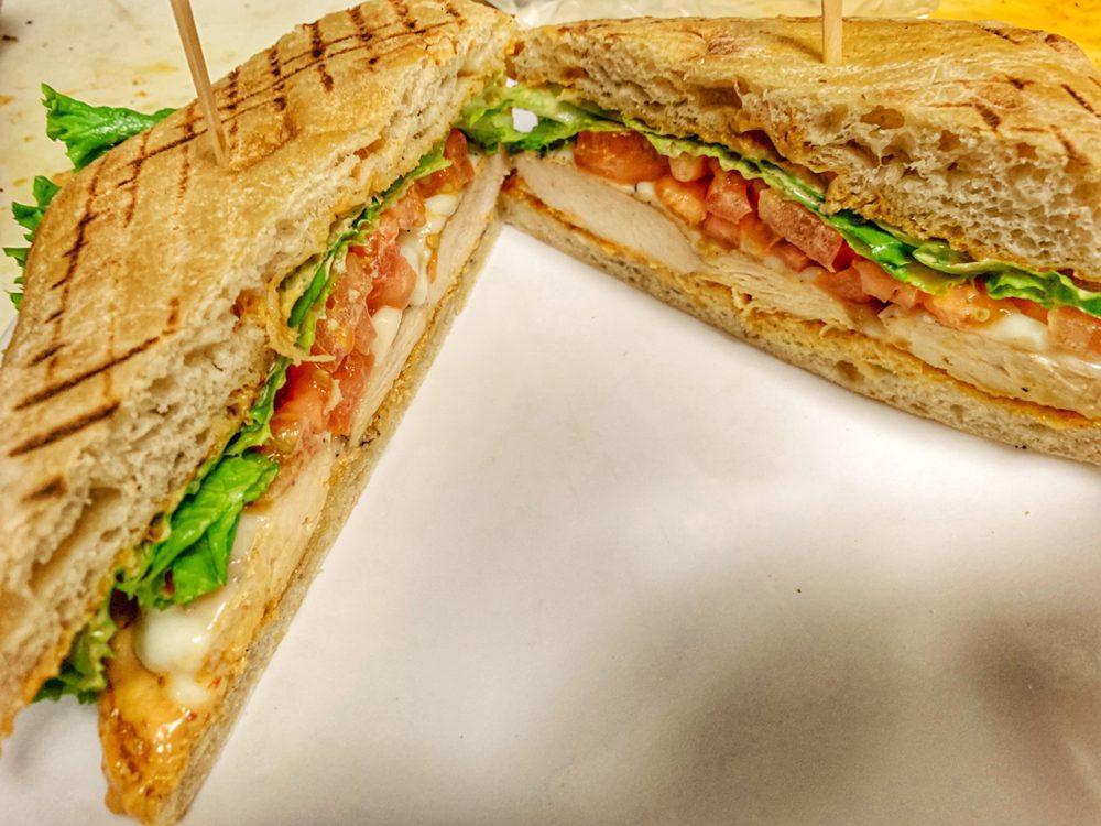Chipotle Chicken · Lettuce, tomato, chipotle mayo and cheese on ciabatta. Served with skinny fries.