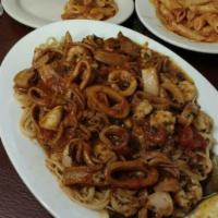 Linguini W/ Shrimp And Calamari · 