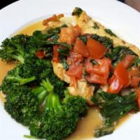 Lemon Chicken with Side of Broccoli · 
