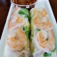 Summer Rolls · Boiled shrimp and pork wrapped in clear rice paper with lettuce, cilantro, mint and noodles....