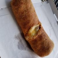Stromboli · Baked NY style dough stuffed with mozzarella cheese, provolone cheese, salami, hot capicola ...
