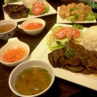 Grilled Pork Chop with Rice · 