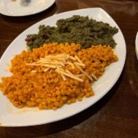 Ghormeh Sabzi · Mixture of sauteed herbs consisting of parsley leek fenugreek leaves, kidney beans cooked wi...