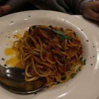 Spaghetti · House made marinara sauce.