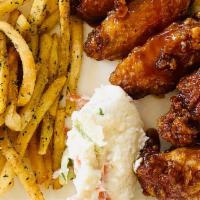 15 Wings Combo · 15 Classic or Boneless wings with up to 3 flavors, a side and a drink