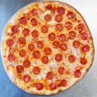 Ny Style Hand Stretched Thin Crust Pepperoni Pizza · 