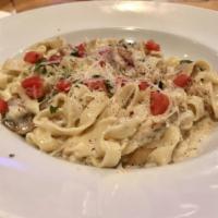 Dungeness Crab Fettuccine · 
