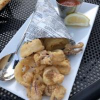 Calamari Fritti · Calamari lightly breaded and fried.