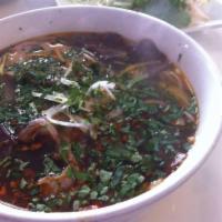 Bun Bo Hue · Spicy broth noodle suop.