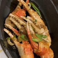 Crab Claws · Fresh Crab Claws Sauteed in a Lemon Garlic Butter Herb Sauce