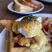 Chicken and Waffles Benedict · 
