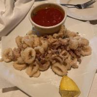 Calamari Fritti · Fried calamari.