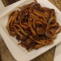 Sha Cha Beef Sauteed Noodles · 