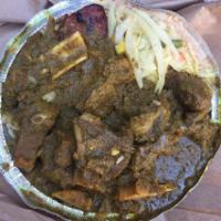 Curry Goat Roti · 