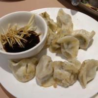 Pan Fried Pork and Leek Dumplings · 