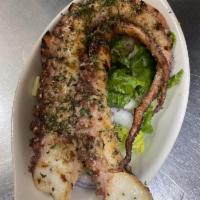 Grilled Octopus · Topped with olive oil and vinegar.