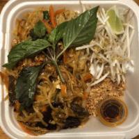 Pad Thai · Rice noodle, bean sprout, egg, carrots, peanut, stir-fried with chefs special sauce. Pick 1,...