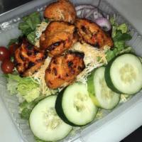 Chicken Tikka Kabob Salad · 