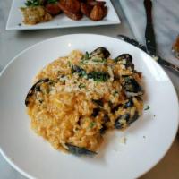 5 Stars Seafood Risotto · Lobster, shrimp, mussels, scallops and calamari.