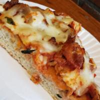 Thick Cut Baked Chicken Pizza · 