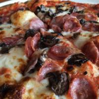 Classico Pizza · Organic pizza dough, organic tomato sauce, fresh mozzarella, smoked provolone, Alaska fennel...