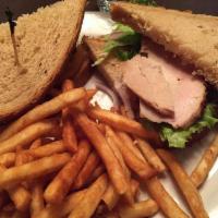 Fresh Hot Roasted Turkey Sandwich · 