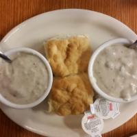 Al's Breakfast Special · 3 eggs of choice, 3 bacon or 3 sausage, home fries, side of home made sausage gravy and choi...