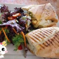 Chicken Caprese Panini · 