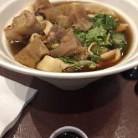 Beef Tendon Wide Pull Noodles · 